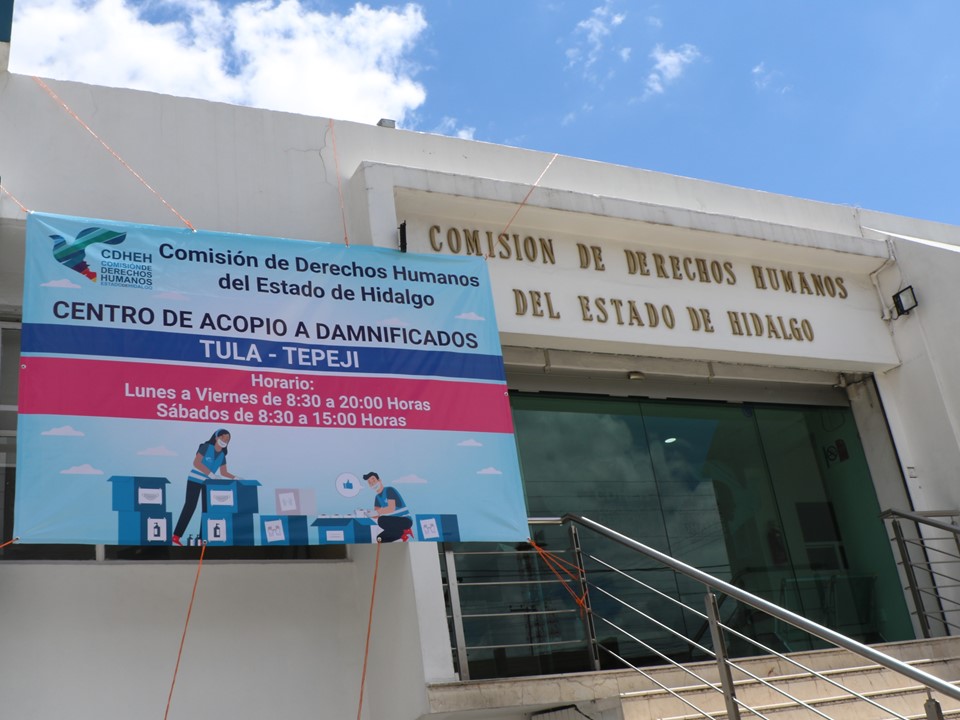 Instala CDHEH centro de acopio en apoyo a las familias damnificadas de ...