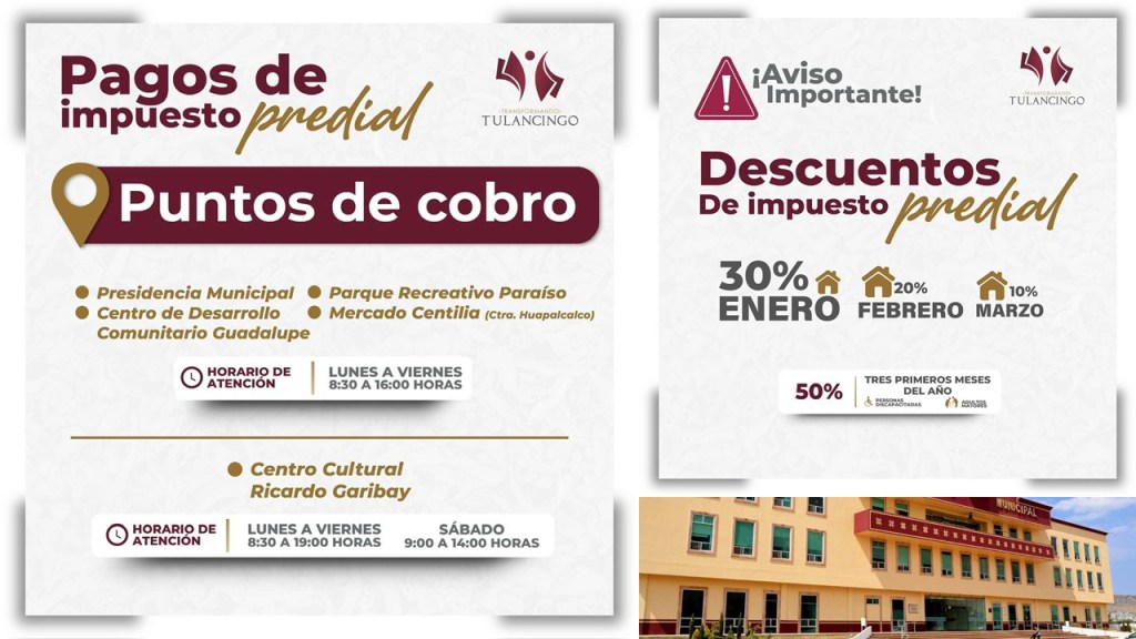 En Tulancingo inicia el pago del Impuesto Predial con 30 por ciento de ...